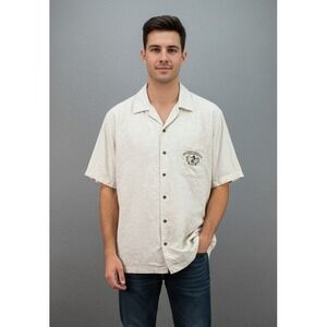 Disney Parks Mickey Mouse in Paradise Shirt All Play No Work Vacation Mens Large